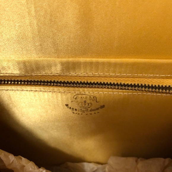Vintage Gold Purse made in USA by Edwardo - Picture 4 of 7